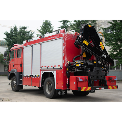 شاحنة إطفاء الإنقاذ MAN 4x4 مع كابينة صف مزدوج