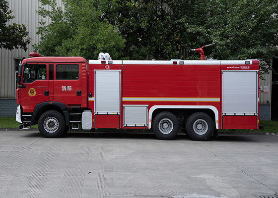 سينوتروك HOWO 12000L شاحنة إطفاء الإنقاذ الصناعي مع مضخة ومراقبة مركبة متخصصة سعر الصين المصنع