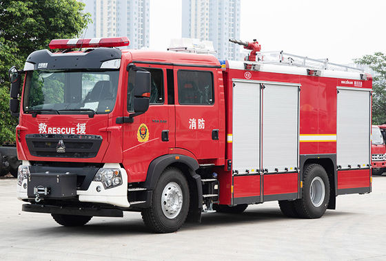 سينوتروك HOWO 6T CAFS خزان رغوة الماء محرك إطفاء مركبة متخصصة السعر الصين المصنع