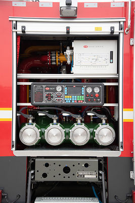 HOWO 18T Industrial CAFS شاحنة إطفاء الحرائق مع كابينة صف مزدوج