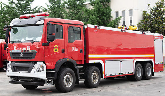 سينوتروك HOWO 21T خزان رغوة المياه شاحنة مكافحة الحرائق سعر جيد الصين المصنع