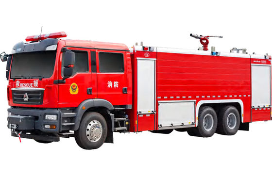 شاحنة إطفاء صناعية 6 × 4 SITRAK 16T مزودة بمضخة