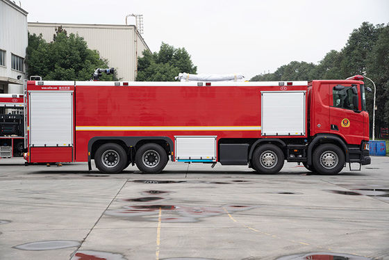 25 طن شاحنة إطفاء SCANIA Heavy Duty بسعة 10000 لتر / دقيقة.