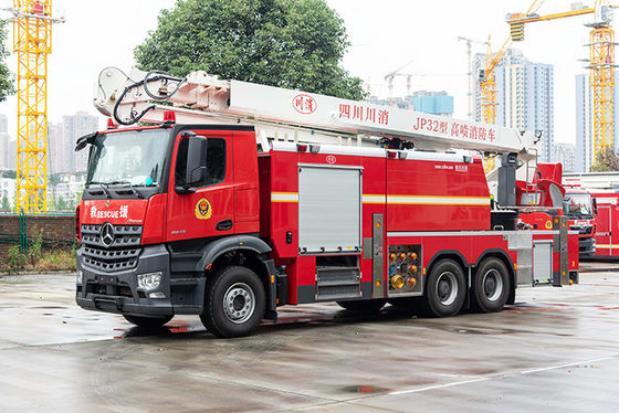 شاحنة إطفاء جوية برج المياه مرسيدس بنز 32 م مع 7T ماء ورغوة