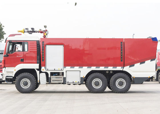 شاحنة إطفاء حرائق الطائرات 6 × 6 ARFF مع 10T ماء &amp; 1T رغوة